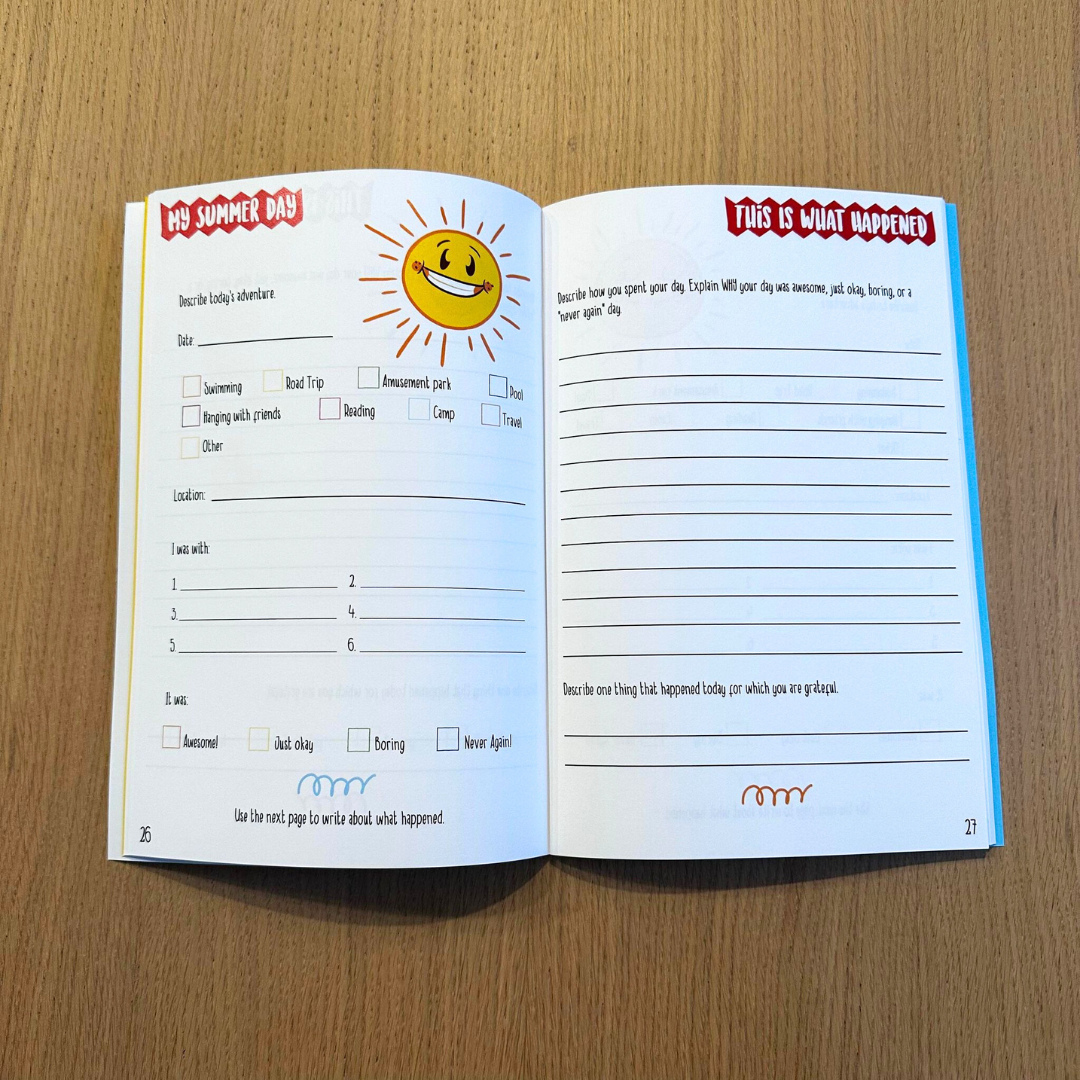 Guided Journal Set: Rockin' the Summer Guided Journal Set for Kids Ages 8-12